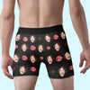 Custom Photo Our Laughter Is My Favorite Melody - Couple Personalized Custom Boxer Briefs, Men's Boxers - Gift For Husband Wife, Anniversary