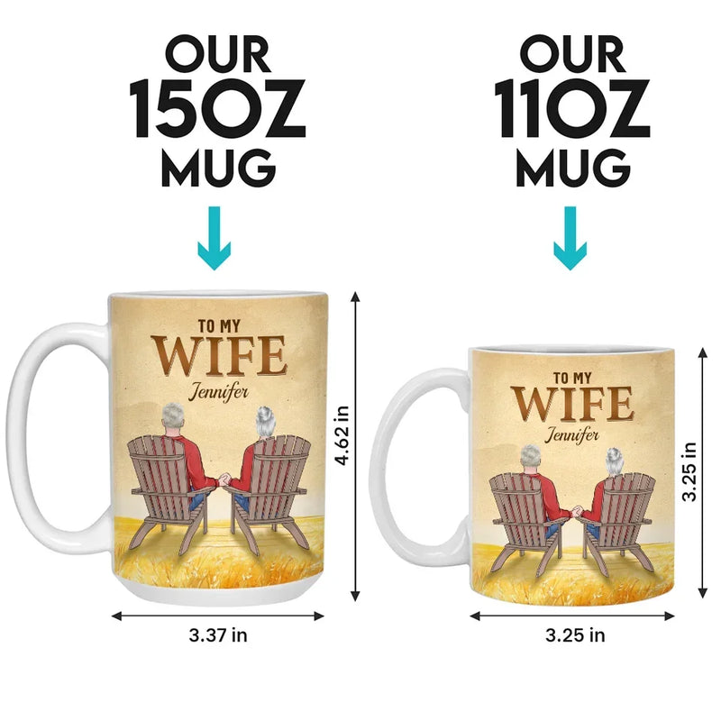 My Queen Forever - Couple Personalized Custom Mug - Gift For Husband Wife, Anniversary