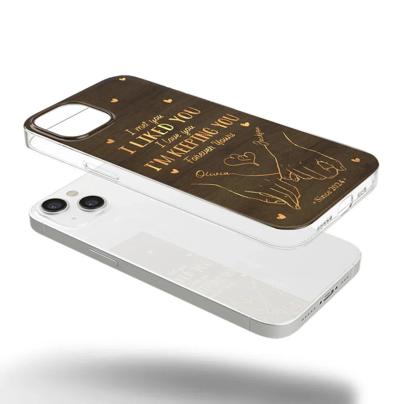 Loved You Then, Love You Still - Couple Personalized Custom Clear Phone Case - Gift For Husband Wife, Anniversary