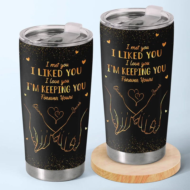 You Are The Love Of My Life - Couple Personalized Custom Tumbler - Gift For Husband Wife, Anniversary, LGBTQ+