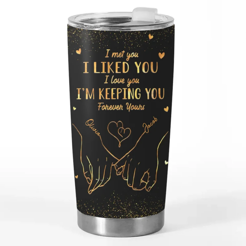 You Are The Love Of My Life - Couple Personalized Custom Tumbler - Gift For Husband Wife, Anniversary, LGBTQ+