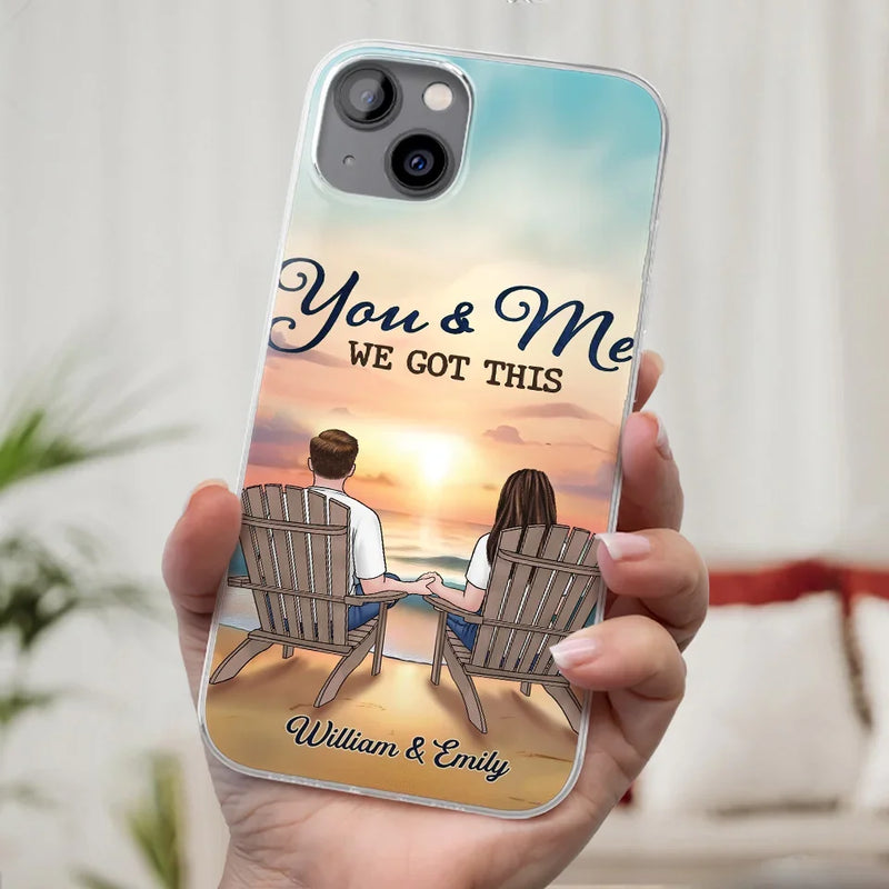 When It’s You And Me, Nothing Else Matters - Couple Personalized Custom Clear Phone Case - Gift For Husband Wife, Anniversary