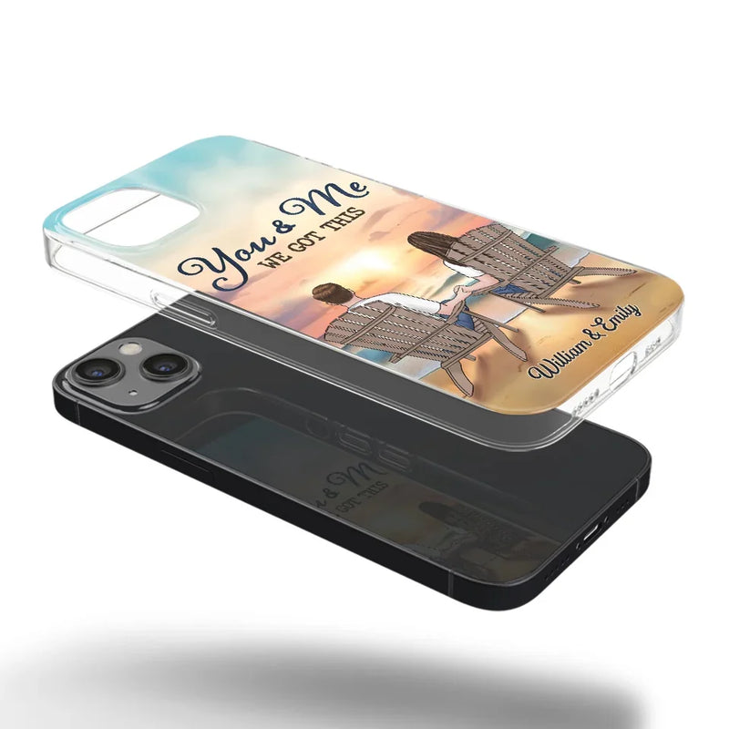 When It’s You And Me, Nothing Else Matters - Couple Personalized Custom Clear Phone Case - Gift For Husband Wife, Anniversary