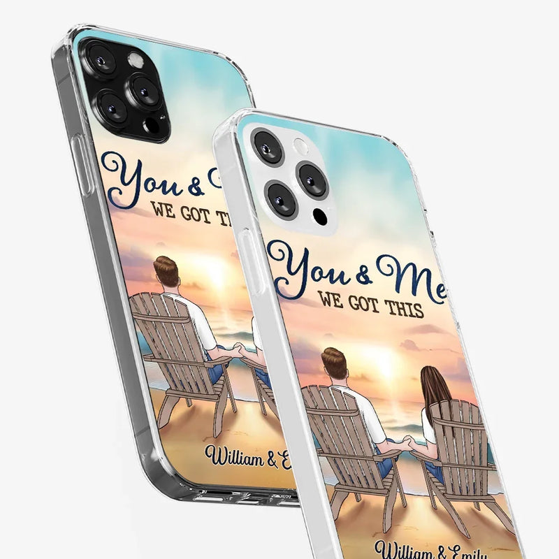 When It’s You And Me, Nothing Else Matters - Couple Personalized Custom Clear Phone Case - Gift For Husband Wife, Anniversary