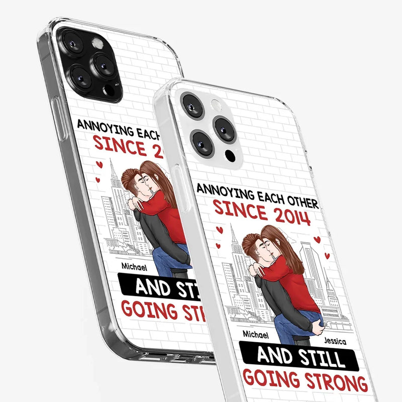 Destiny Made Us A Couple But Love Made Us Forever Together - Couple Personalized Custom Clear Phone Case - Gift For Husband Wife, Anniversary