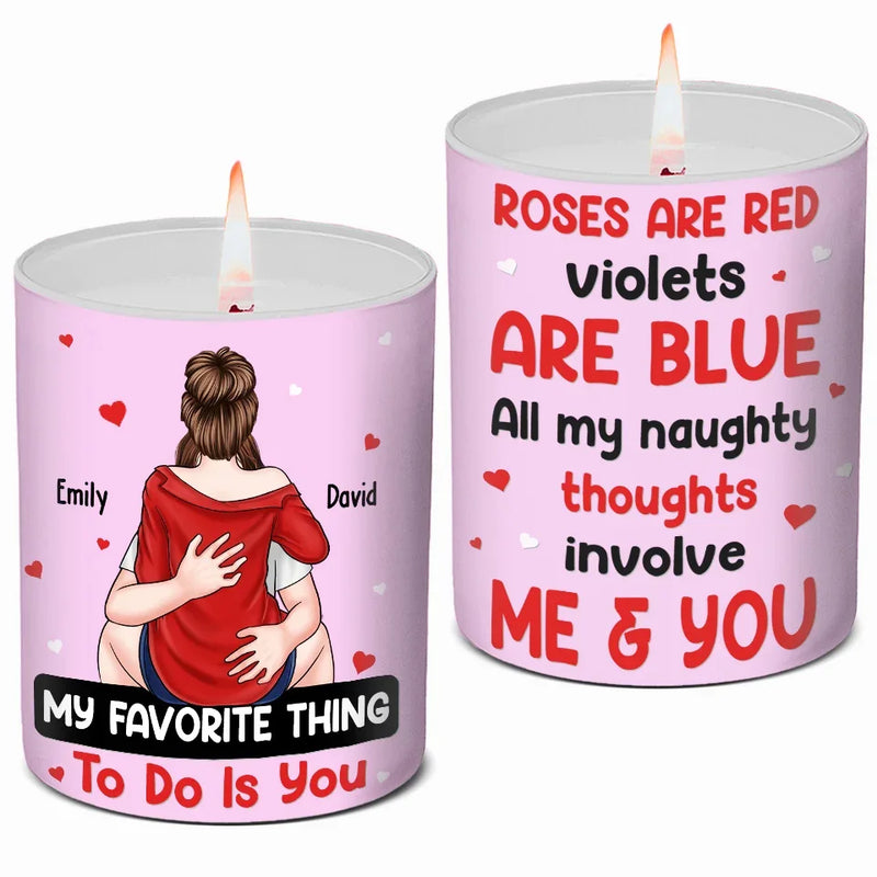 I Love You Today, Tomorrow, Forever - Couple Personalized Custom Smokeless Scented Candle - Gift For Husband Wife, Anniversary