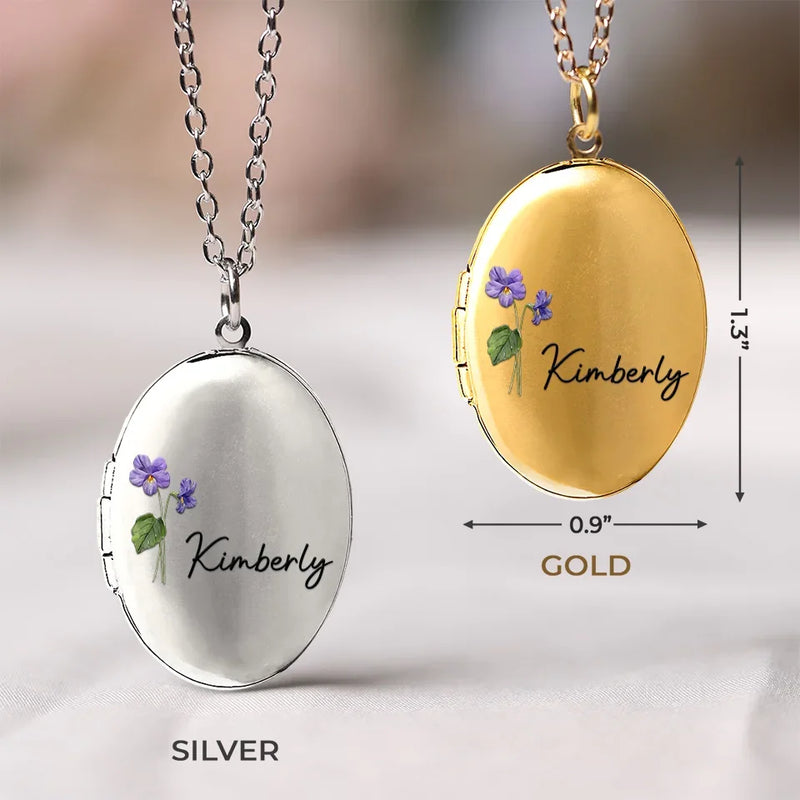 Custom Photo Friends Are Like Flowers - Bestie Personalized Custom Locket Necklace - Gift For Best Friends, BFF, Sisters