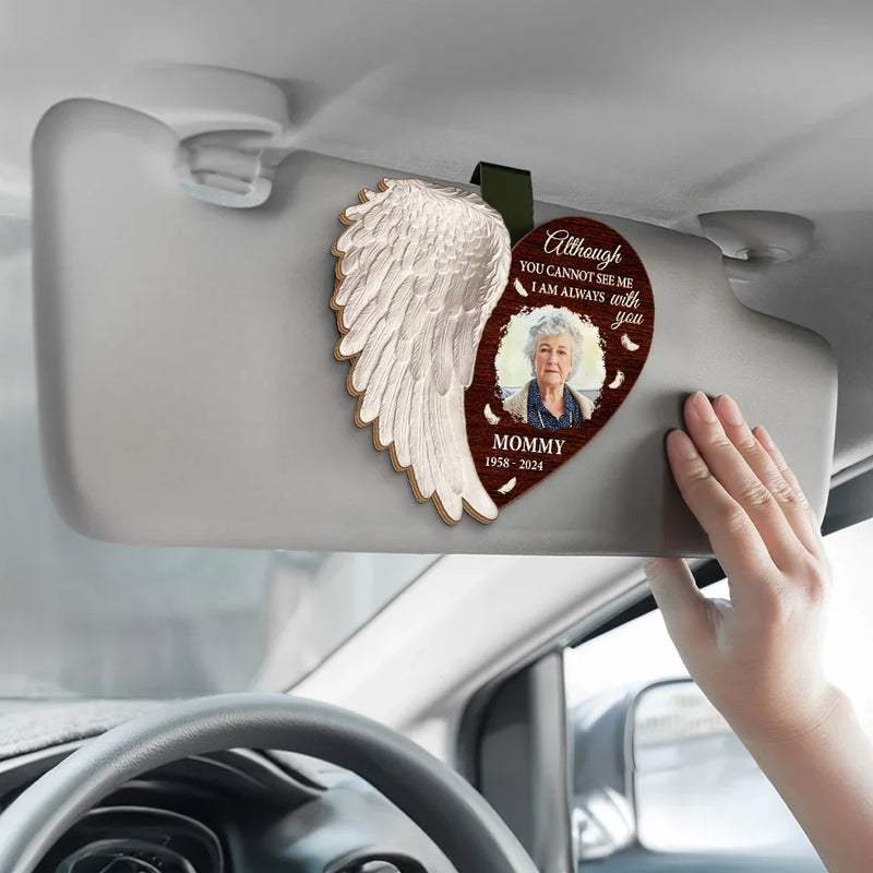 Custom Photo I Am Always With You - Memorial Personalized Custom Car Visor Clip - Sympathy Gift For Family Members