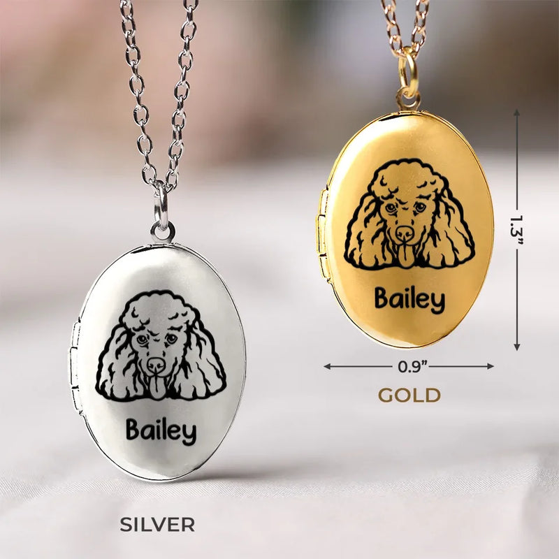 Custom Photo You're Always On My Mind - Memorial Personalized Custom Locket Necklace - Sympathy Gift For Pet Owners, Pet Lovers