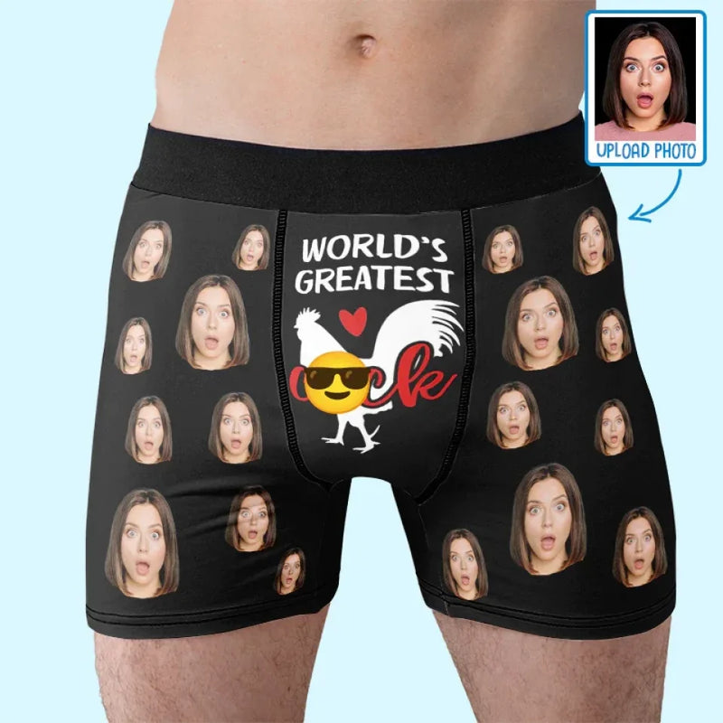 Custom Photo I Need You And I Want You - Couple Personalized Custom Boxer Briefs, Men's Boxers - Gift For Husband Wife, Anniversary
