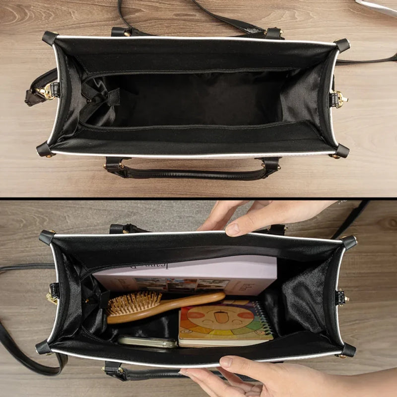 So Much Wisdom And Love - Family Personalized Custom 3D Inflated Effect Printed Leather Handbag - Gift For Mom, Grandma