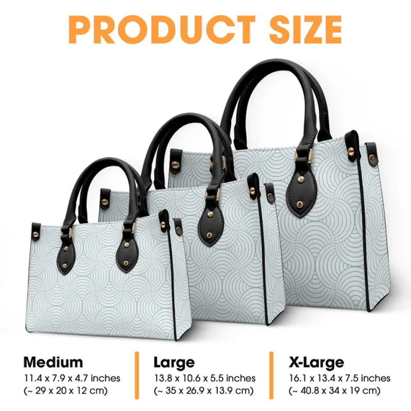 So Much Wisdom And Love - Family Personalized Custom 3D Inflated Effect Printed Leather Handbag - Gift For Mom, Grandma