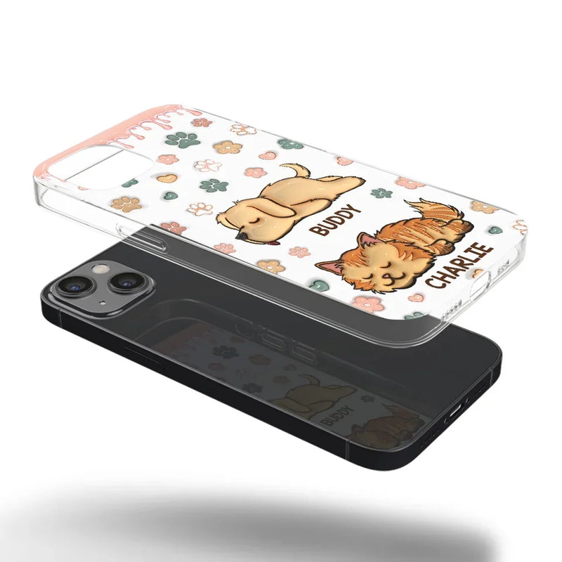 The Love Of A Pet Is Unconditional - Dog & Cat Personalized Custom 3D Inflated Effect Printed Clear Phone Case - Gift For Pet Owners, Pet Lovers