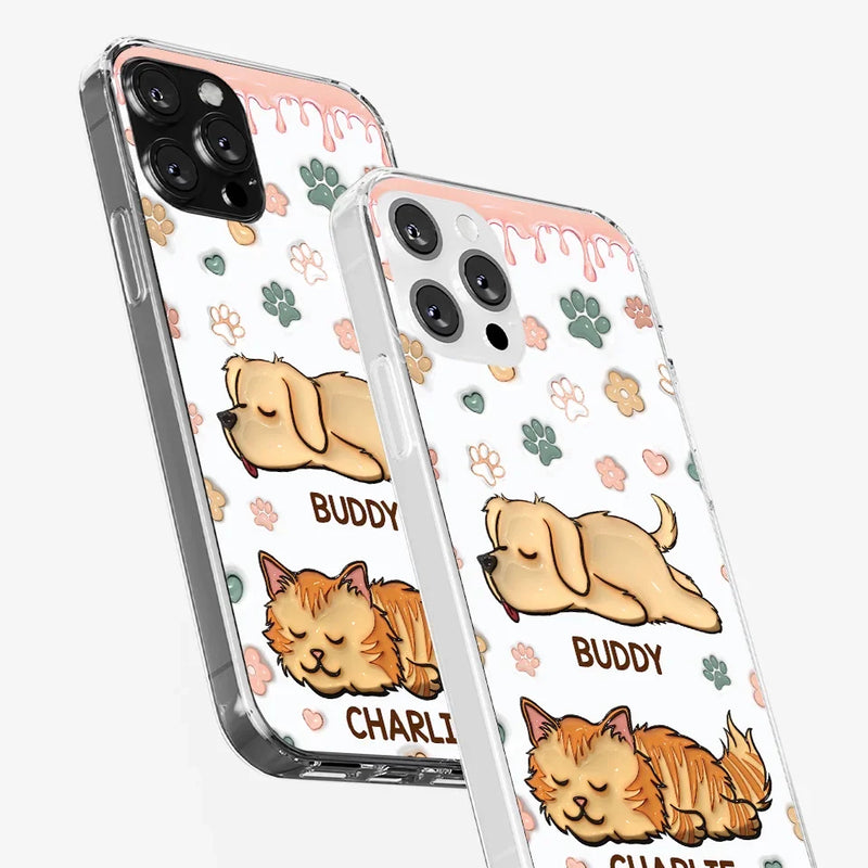 The Love Of A Pet Is Unconditional - Dog & Cat Personalized Custom 3D Inflated Effect Printed Clear Phone Case - Gift For Pet Owners, Pet Lovers