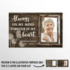 Custom Photo Forever In Our Hearts, You Will Remain - Memorial Personalized Custom Car Visor Clip - Sympathy Gift For Family Members