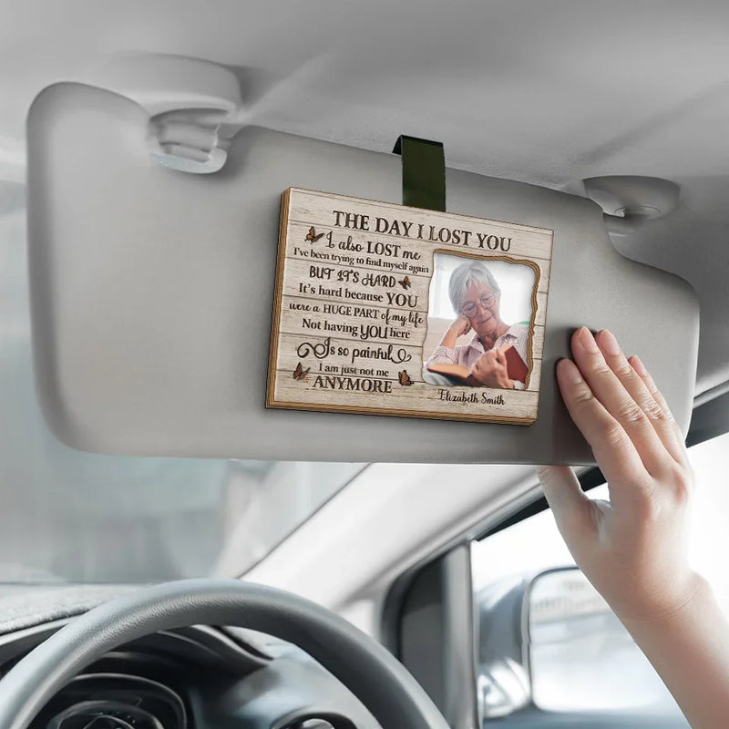 Custom Photo You Will Always Be A Part Of Us - Memorial Personalized Custom Car Visor Clip - Sympathy Gift For Family Members