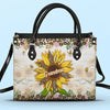 Grandma’s Embrace Is A Sanctuary For Love - Family Personalized Custom Leather Handbag - Gift For Mom, Grandma