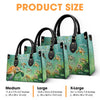 With Mom, Warmth And Safety - Family Personalized Custom Leather Handbag - Gift For Mom, Grandma