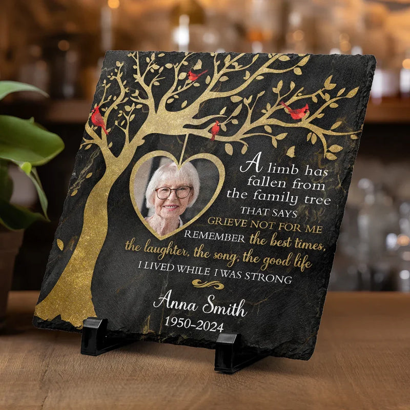 Custom Photo A Beautiful Soul Remembered - Memorial Personalized Custom Square Shaped Memorial Stone - Sympathy Gift For Family Members