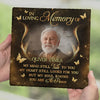 Custom Photo My Mind Talks To You, My Heart Looks For You - Memorial Personalized Custom Square Shaped Memorial Stone - Sympathy Gift For Family Members