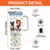 My Dog Is My Heart - Dog Personalized Custom 3D Inflated Effect Printed 40 Oz Stainless Steel Tumbler With Handle - Gift For Pet Owners, Pet Lovers