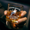 Relish The Freedom Of Waking Up Naturally - Personalized Custom Whiskey Glass - Appreciation, Retirement Gift For Coworkers, Work Friends, Colleagues