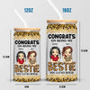 In The Cookie Of Life, Friends Are The Chocolate Chips - Bestie Personalized Custom Glass Cup, Iced Coffee Cup - Gift For Best Friends, BFF, Sisters