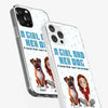 A Girl And Her Dogs - Dog Personalized Custom Clear Phone Case - Gift For Pet Owners, Pet Lovers