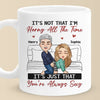 Our Love Is Sweeter Than Candy Canes - Couple Personalized Custom Mug - Christmas Gift For Husband Wife, Anniversary