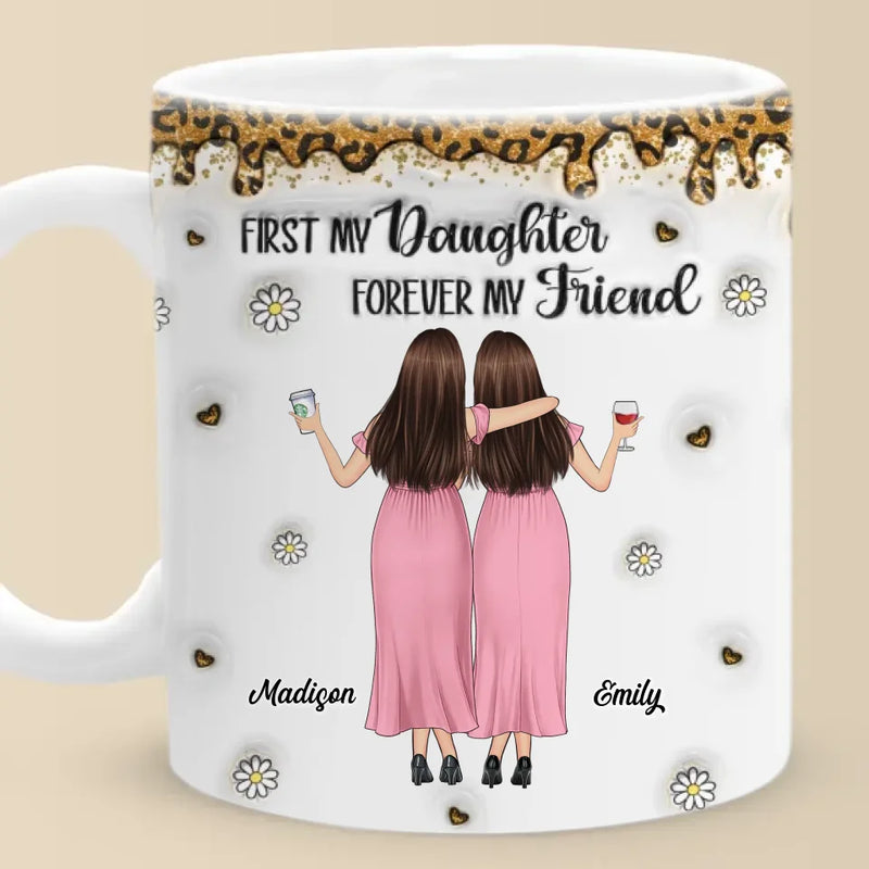 Like Mother, Like Daughter - Family Personalized Custom 3D Inflated Effect Printed Mug - Gift For Mom, Daughter