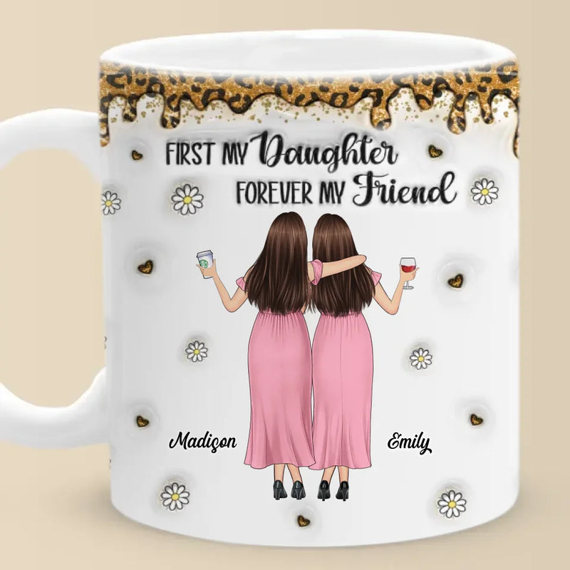 Like Mother, Like Daughter - Family Personalized Custom 3D Inflated Effect Printed Mug - Gift For Mom, Daughter
