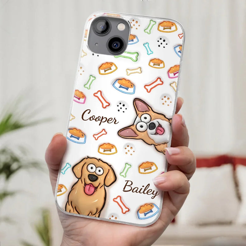 Furry Friends Don’t Just Heal Wounds, They Fill Hearts With Love - Dog Personalized Custom 3D Inflated Effect Printed Clear Phone Case - Gift For Pet Owners, Pet Lovers