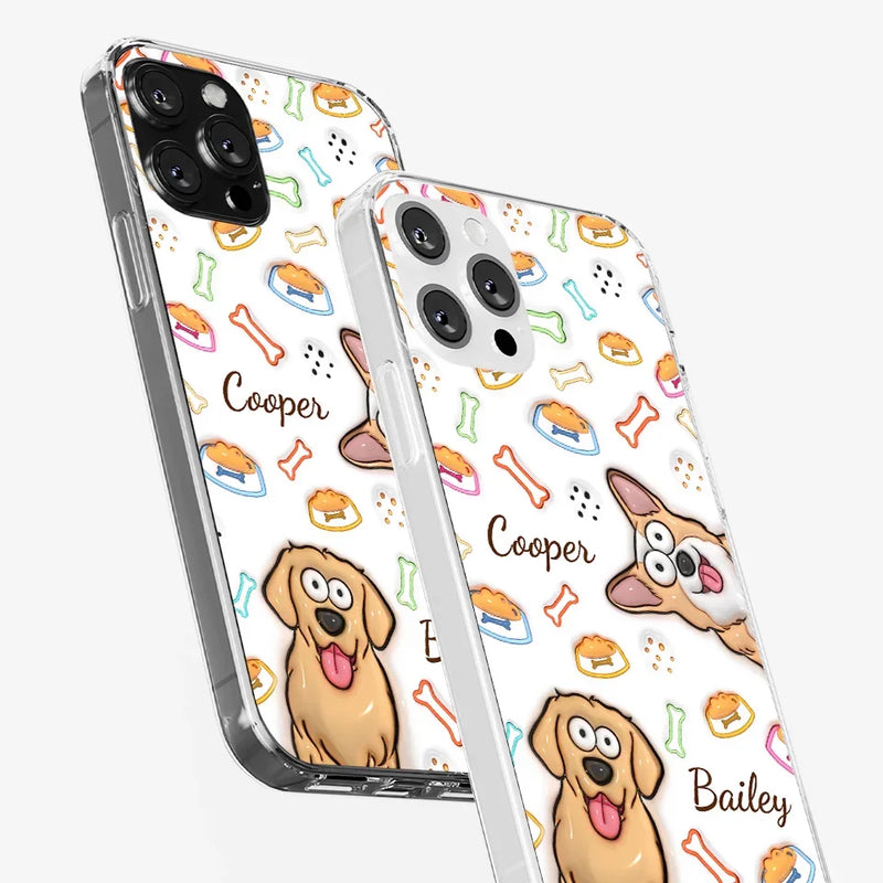 Furry Friends Don’t Just Heal Wounds, They Fill Hearts With Love - Dog Personalized Custom 3D Inflated Effect Printed Clear Phone Case - Gift For Pet Owners, Pet Lovers