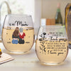 Thank You For All The Things You Do - Family Personalized Custom Wine Glass - Gift For Mom, Daughter