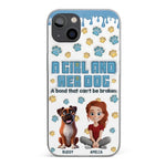A Bond That Can't Be Broken - Dog Personalized Custom 3D Inflated Effect Printed Clear Phone Case - Gift For Dog Lovers, Kids
