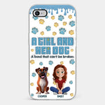 A Bond That Can't Be Broken - Dog Personalized Custom 3D Inflated Effect Printed Clear Phone Case - Gift For Dog Lovers, Kids
