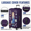 The Sky Is Calling And I Must Go - Travel Personalized Custom Luggage Cover - Summer Vacation Gift, Gift For Adventure Travel Lovers