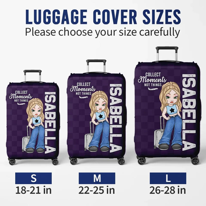 Go Where Your Heart Feels Alive - Travel Personalized Custom Luggage Cover - Summer Vacation Gift, Gift For Adventure Travel Lovers