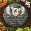 Custom Photo Your Spirit Will Always Remain With Me - Memorial Personalized Custom Round Shaped Stone With Stand - Sympathy Gift For Pet Owners, Pet Lovers