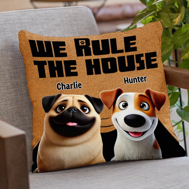 In This House, The Dog Is The Boss - Dog Personalized Custom Pillow - Gift For Pet Owners, Pet Lovers