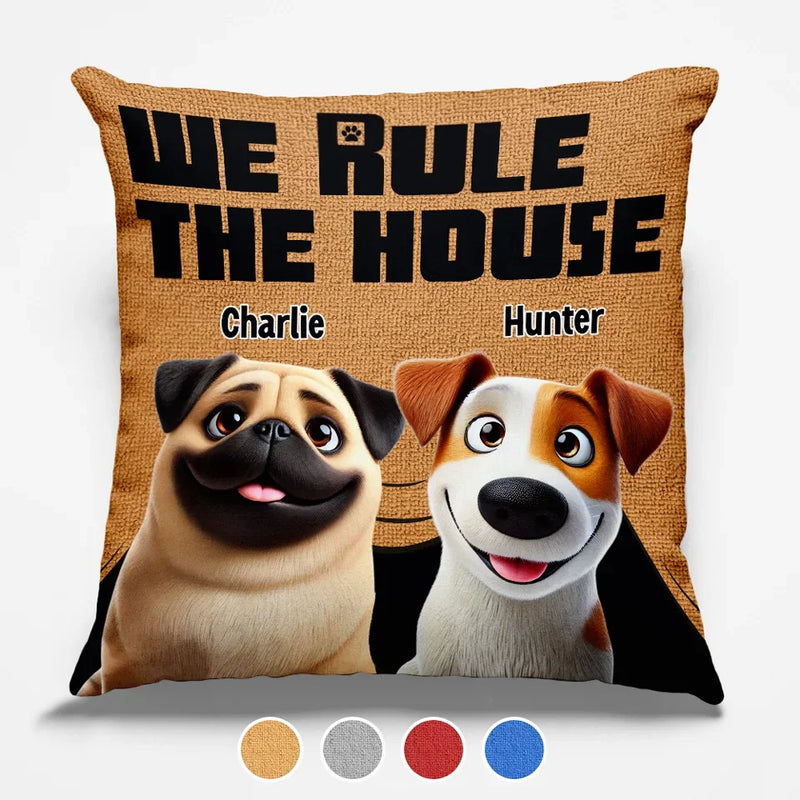 In This House, The Dog Is The Boss - Dog Personalized Custom Pillow - Gift For Pet Owners, Pet Lovers