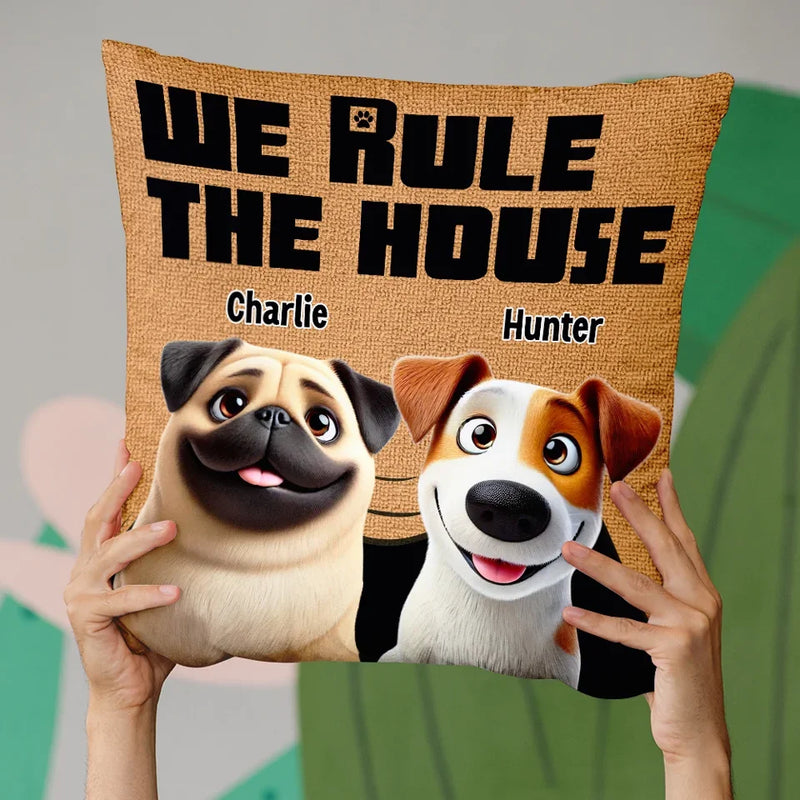 In This House, The Dog Is The Boss - Dog Personalized Custom Pillow - Gift For Pet Owners, Pet Lovers