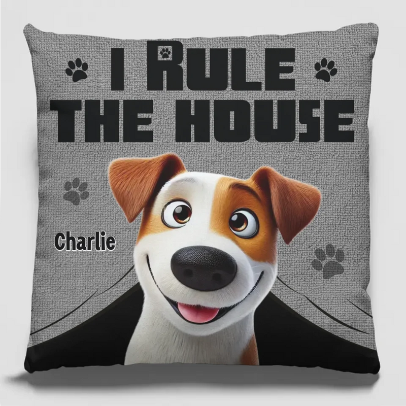 In This House, The Dog Is The Boss - Dog Personalized Custom Pillow - Gift For Pet Owners, Pet Lovers