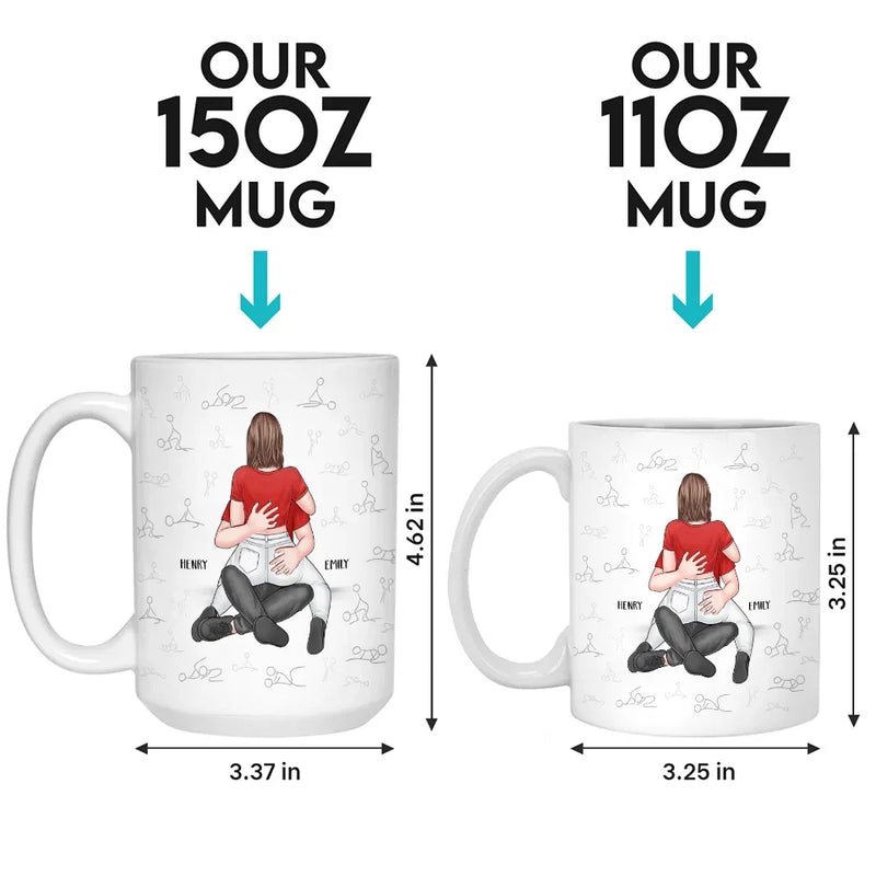 Two Hearts In Love Need No Words - Couple Personalized Custom Mug - Gift For Husband Wife, Anniversary