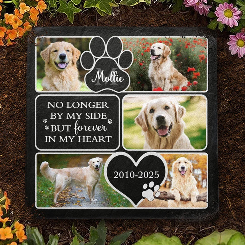 Custom Photo Honoring Memories That Keep Us Close - Memorial Personalized Custom Square Shaped Stone With Stand - Sympathy Gift For Pet Owners, Pet Lovers