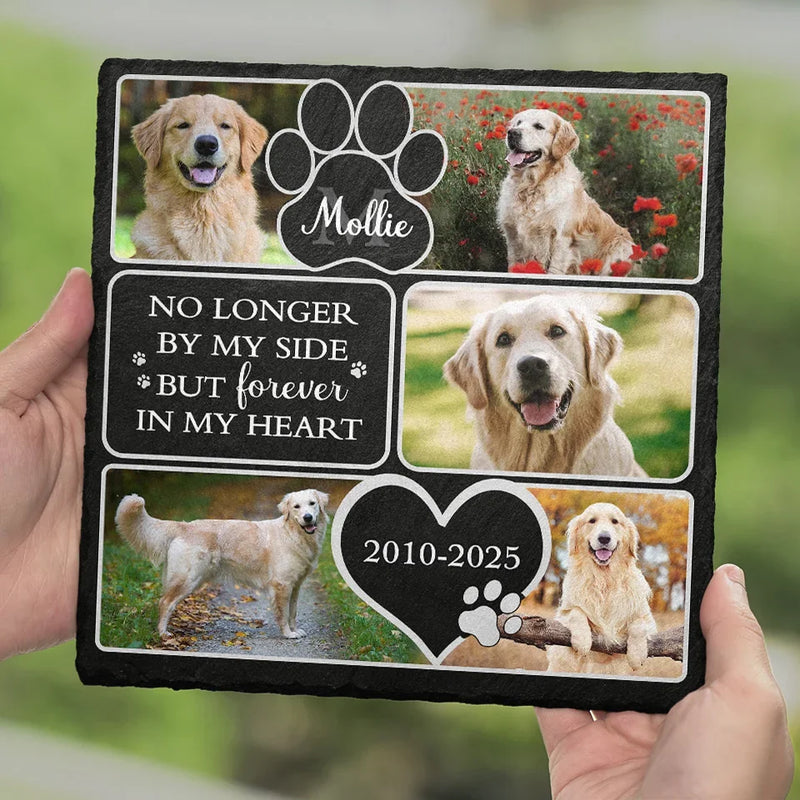 Custom Photo Honoring Memories That Keep Us Close - Memorial Personalized Custom Square Shaped Stone With Stand - Sympathy Gift For Pet Owners, Pet Lovers