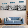 Custom Photo In Your Arms, I've Found My Home - Couple Personalized Custom Horizontal Canvas - Gift For Husband Wife, Anniversary