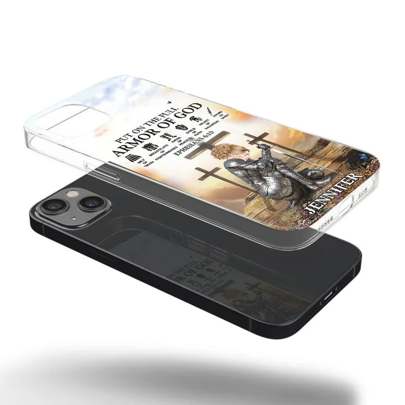 Ephesians 6 10 - Family Personalized Custom Clear Phone Case - Gift For Yourself, Best Friends, Siblings, Family Members
