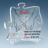 No One Could Ever Replace You - Bestie Personalized Custom Puzzle Shaped Acrylic Plaque - Gift For Best Friends, BFF, Sisters