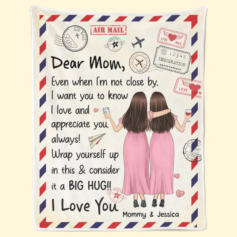 My First Love, My Forever Hero - Family Personalized Custom Blanket - Gift For Mom, Daughter